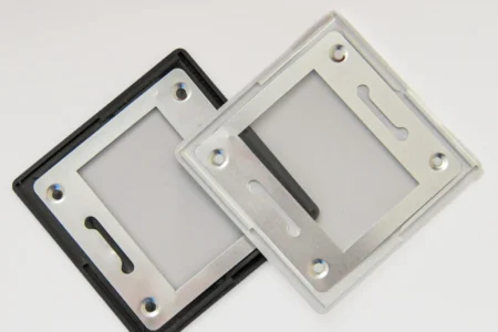 Glasgerahmtes Dia. Geöffneter Diarahmen Typ-B.