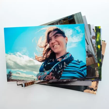 Stapel Papierabzüge.